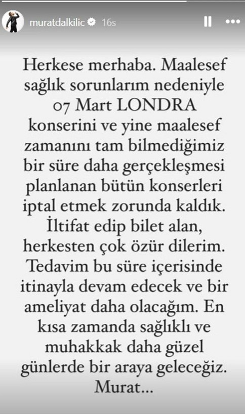 9 Kez Burun Ameliyati Olacak Olan Murat Dalkilic 16883281 2456 M