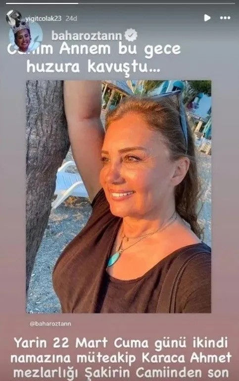 Bahar Oztan Hayatini Kaybetti