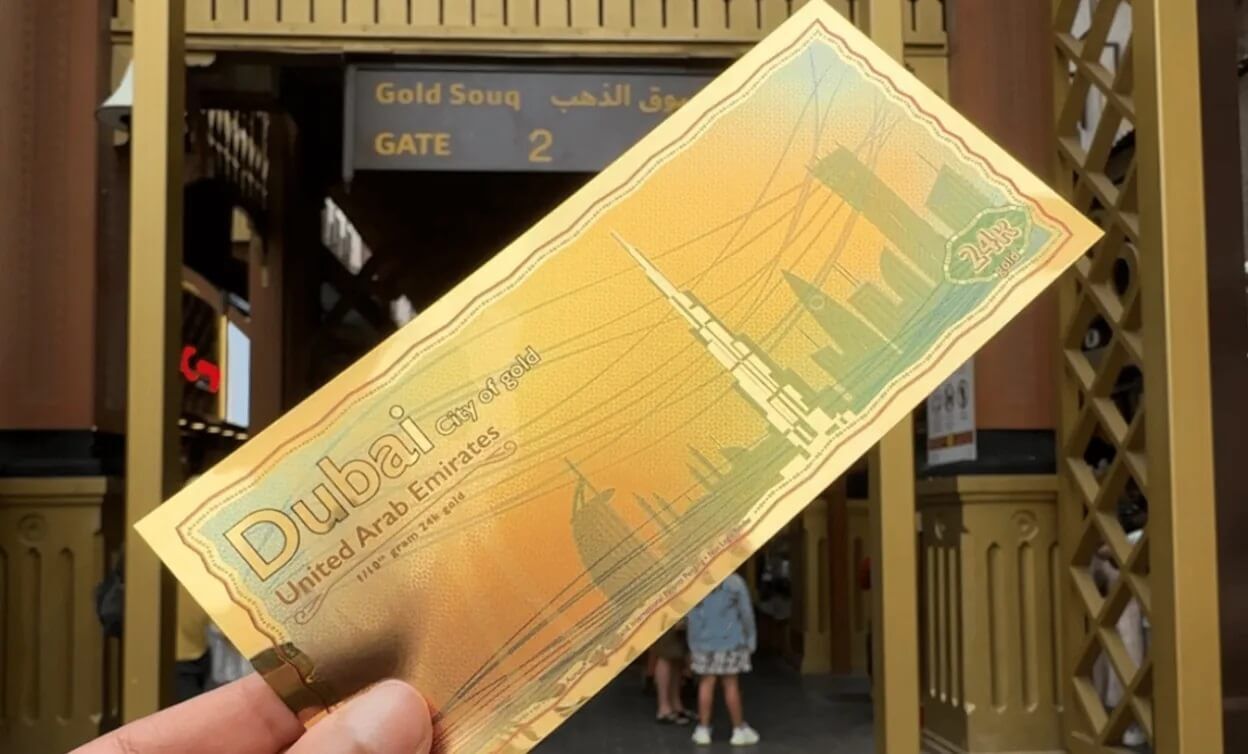 Altin Banknot Dubaide