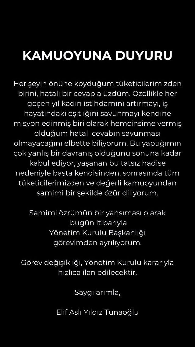 Elif Asli Yildiz Tunaoglu Istifa Mi Etti 17256407 9220 M