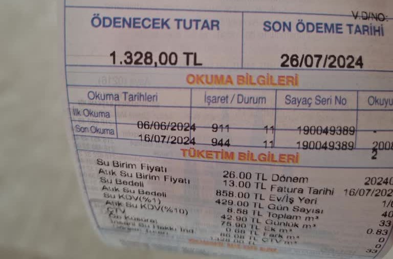 Su Faturasi