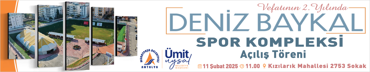 Deniz Baykal Spor Kompleksi 1280X250