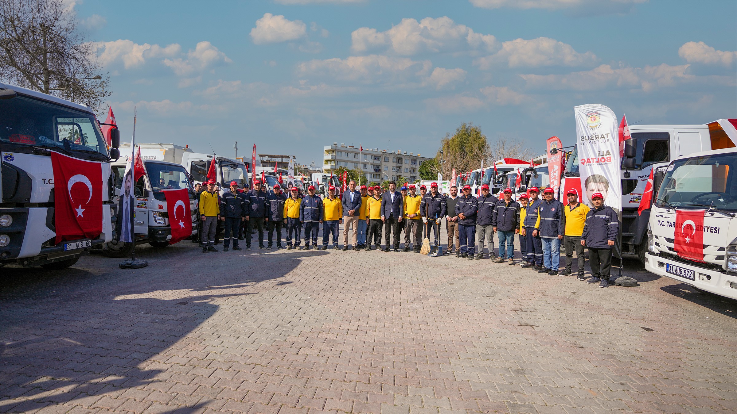 Tarsus Belediyesi Bünyesine Kazandırdığı 39 Yeni Araçla Filosunu Güçlendirdi (3)