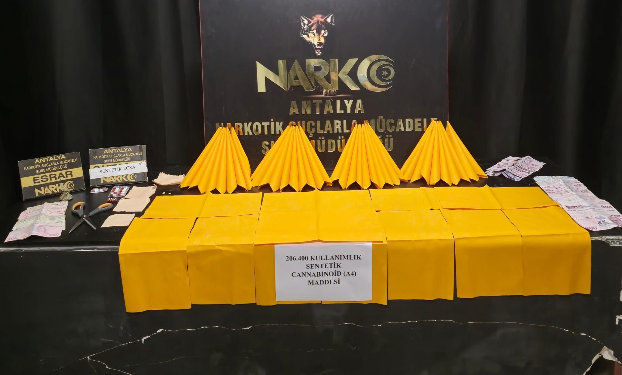 Antalya'da 150 Polis Ve 4 Narkotik Köpeği Ile Eş Zamanlı Operasyon (1)