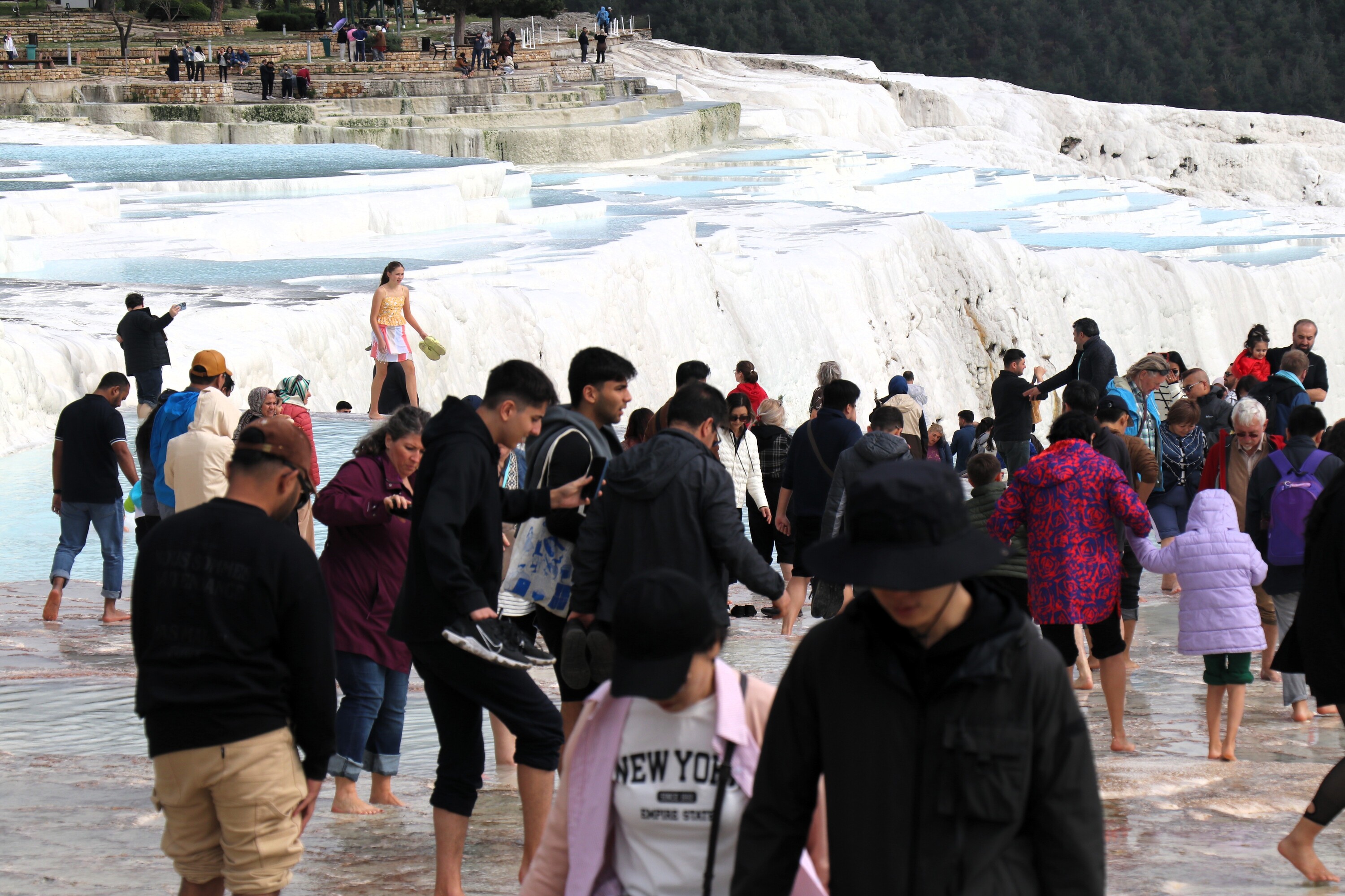 Beyaz Cennet Pamukkale’de Bayram Yoğunluğu Devam Ediyor (3)