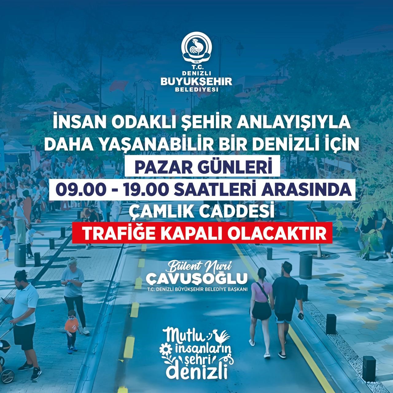 Çamlık Bulvarı, Pazar Günleri Trafiğe Kapatılacak (3)