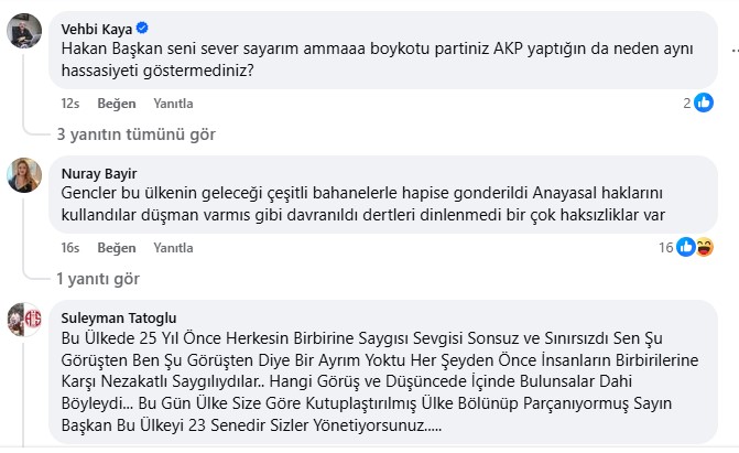 Eski Başkan Hakan Tütüncü’ye Tepki Yağdı; “Onlara Tepki Gösterseydiniz” (3)