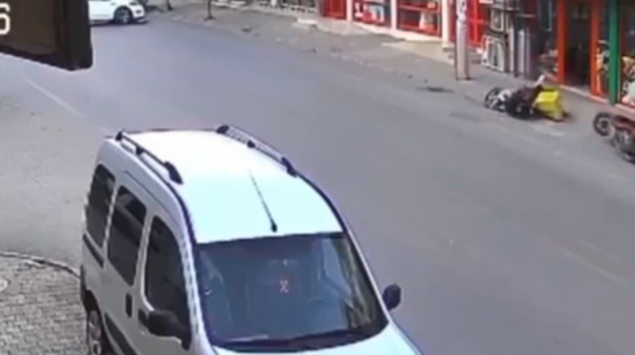 Motosikletlerin Karıştığı Kazalar Saniye Saniye Kameralara Yansıdı (1)