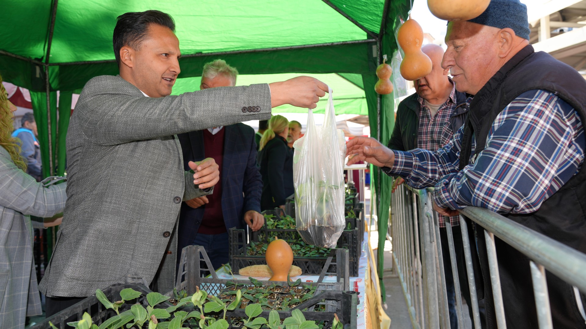 Ücretsiz Su Kabağı Ve Lif Fidesi Dağıtımı Başladı (3) (Large)