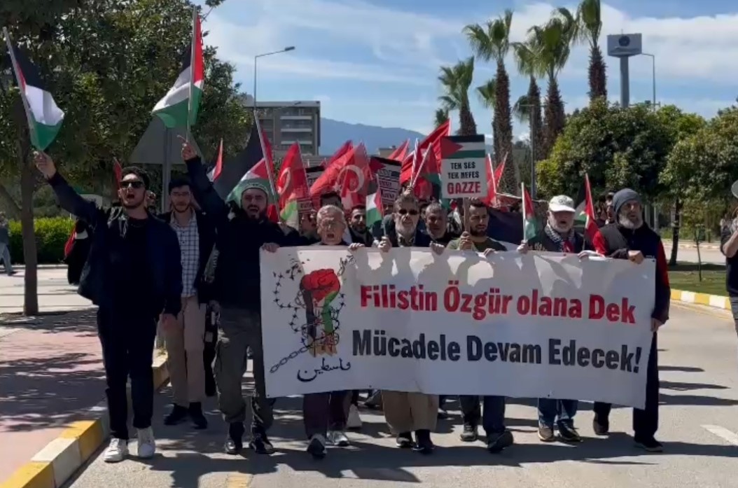 Üniversite Öğrencilerinden Gazze’ye Destek Yürüyüşü (3)