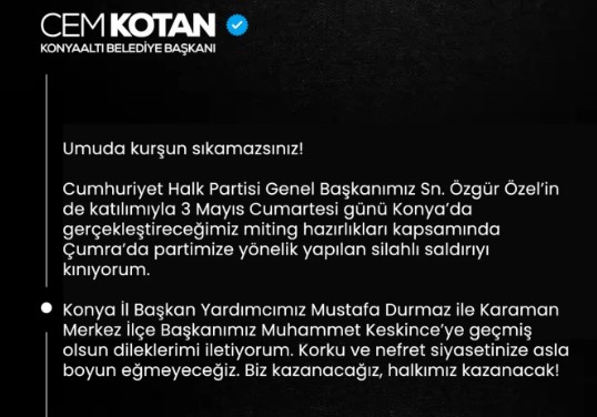 Cem Kotan Açıklama