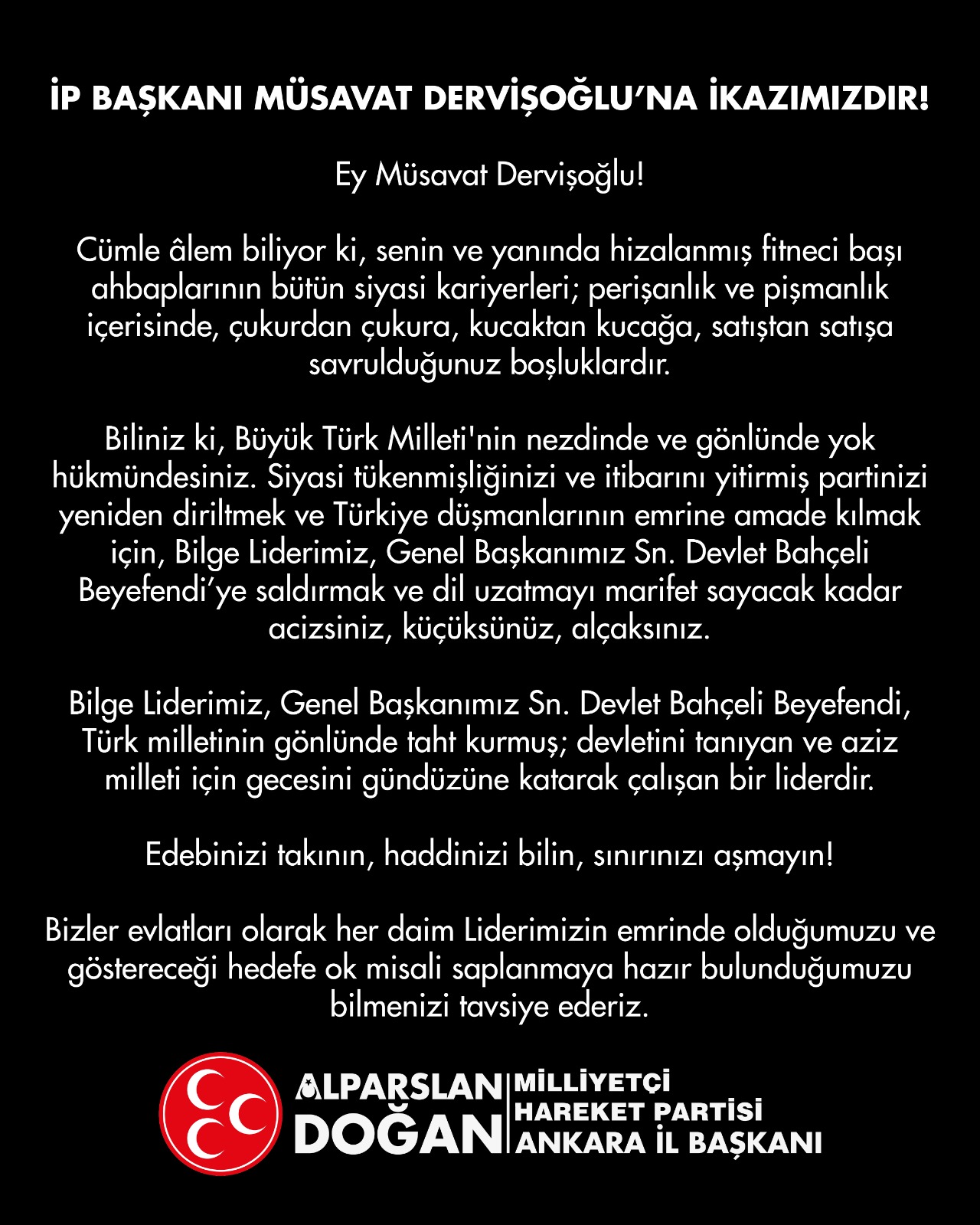 İyi̇ Parti̇ Ve Mhp Arasinda Tansi̇yon Yükseldi̇ (2)