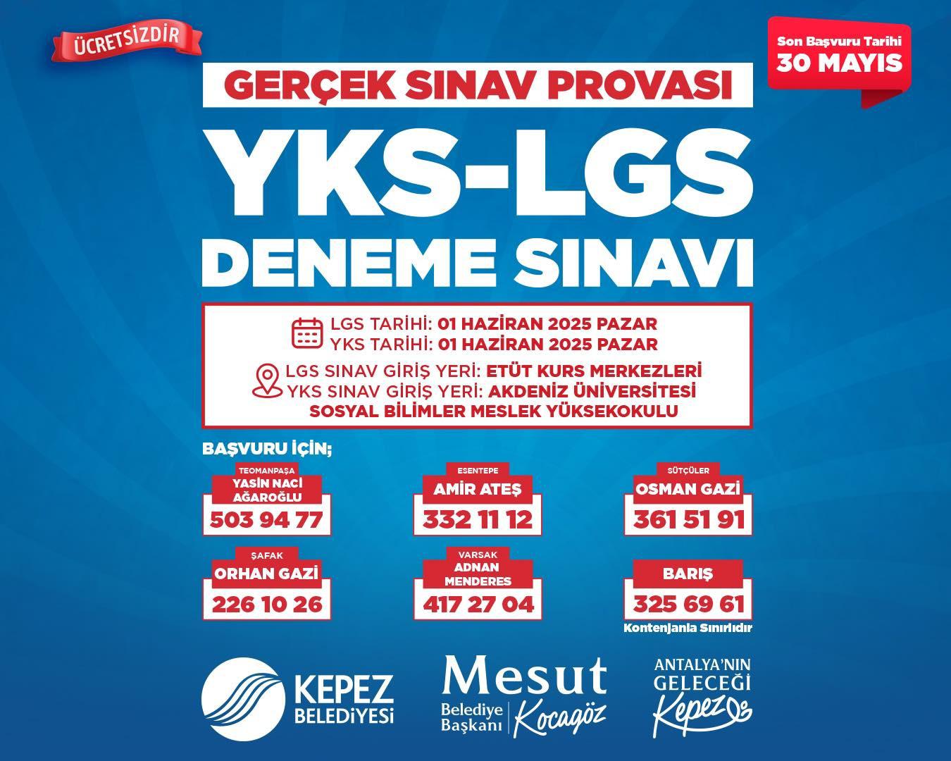 Kepezden Ucretsiz Y K S Ve L G S Deneme Sinavi Firsati 2