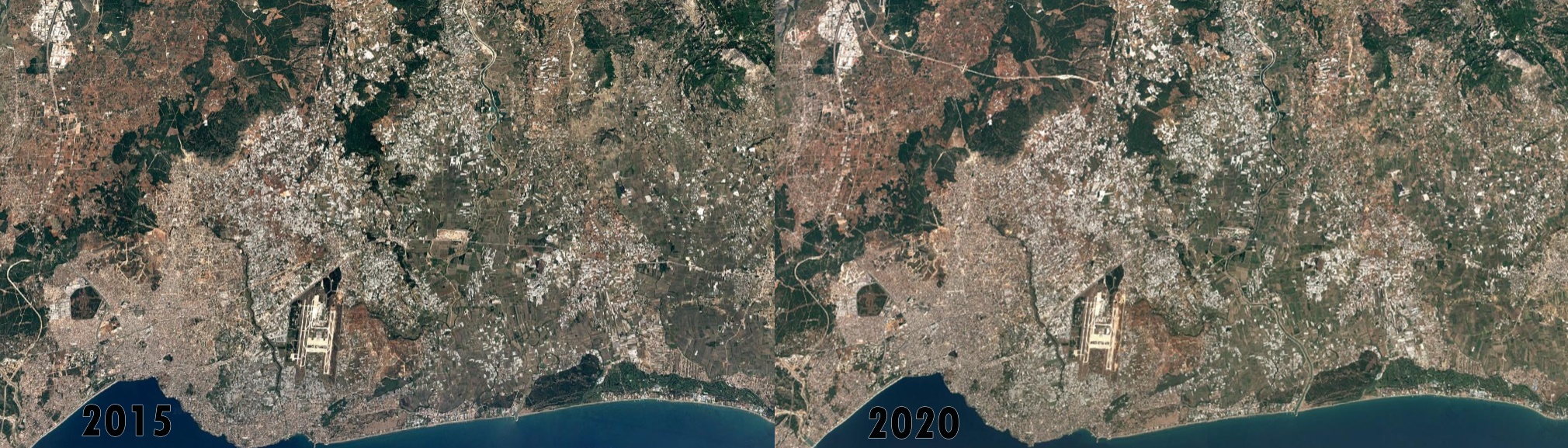 2015 2020 Yesil Alanlarda Azalis