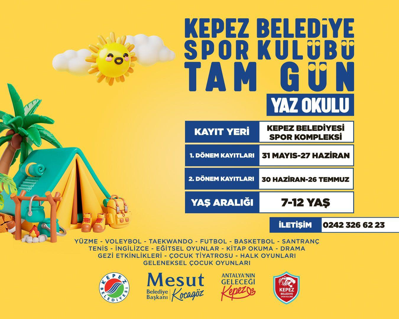 Kepez Belediyesinden Cocuklara Tam Gun Yaz Okulu 2