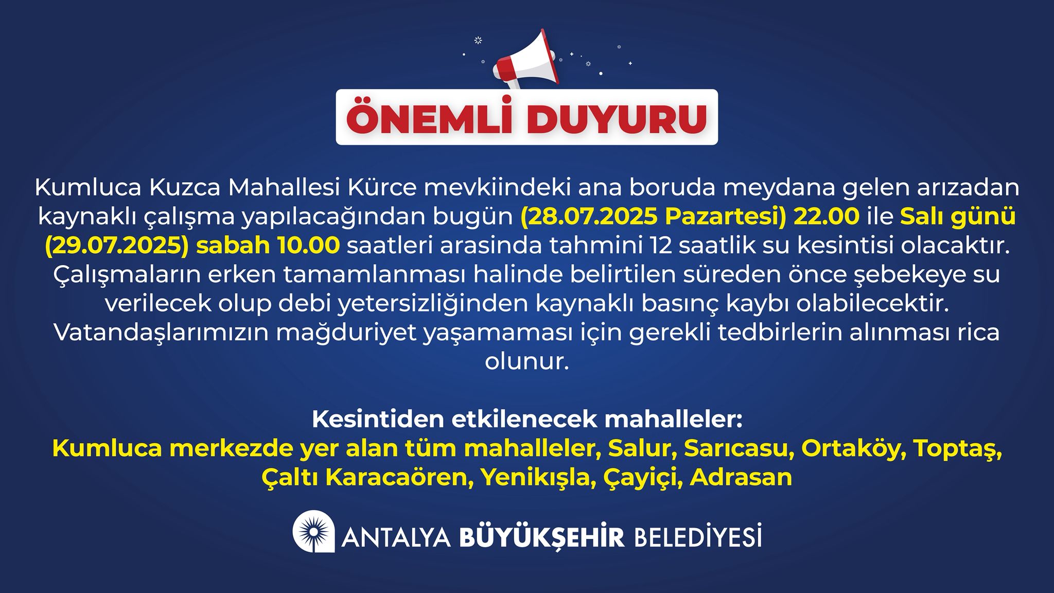 Abb Su Kesintisi