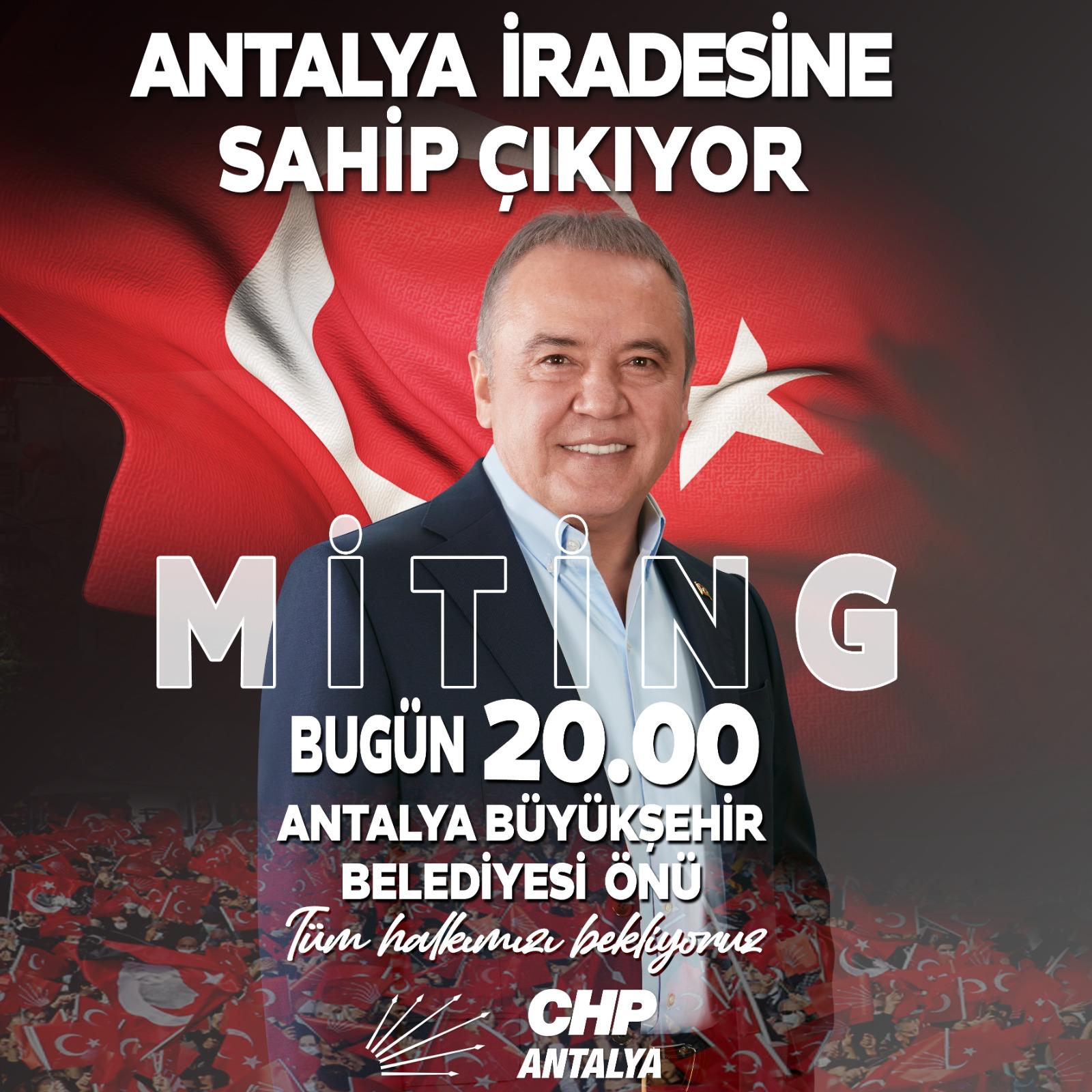 Chp Antalya Mitingi Nerede