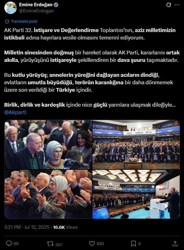 Emine Erdoğan'dan Ak Parti 32. İstişare Ve Değerlendir (2)