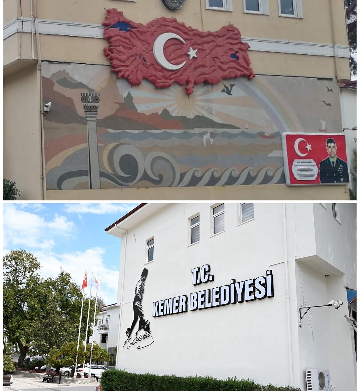 Kemer Belediyesi O Gorseli Yok Etti