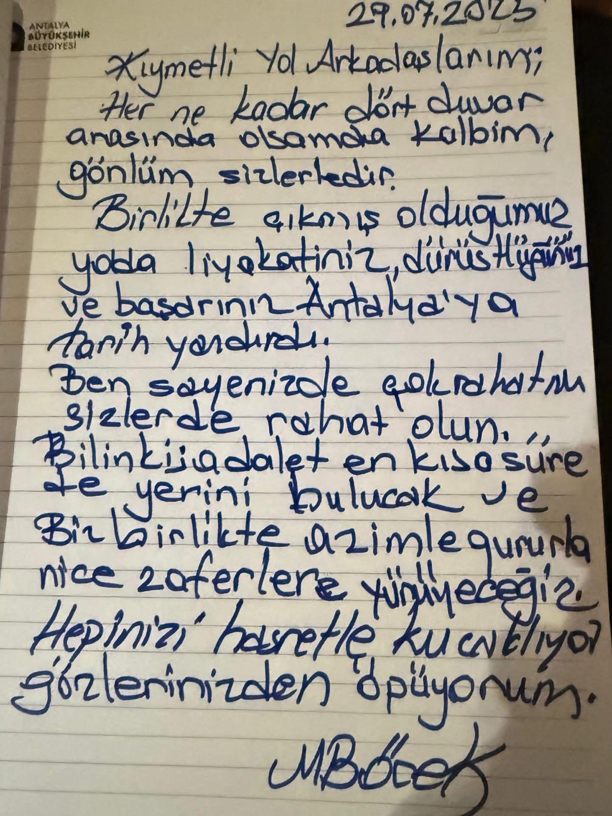 Muhittin Bocek Mektup-3