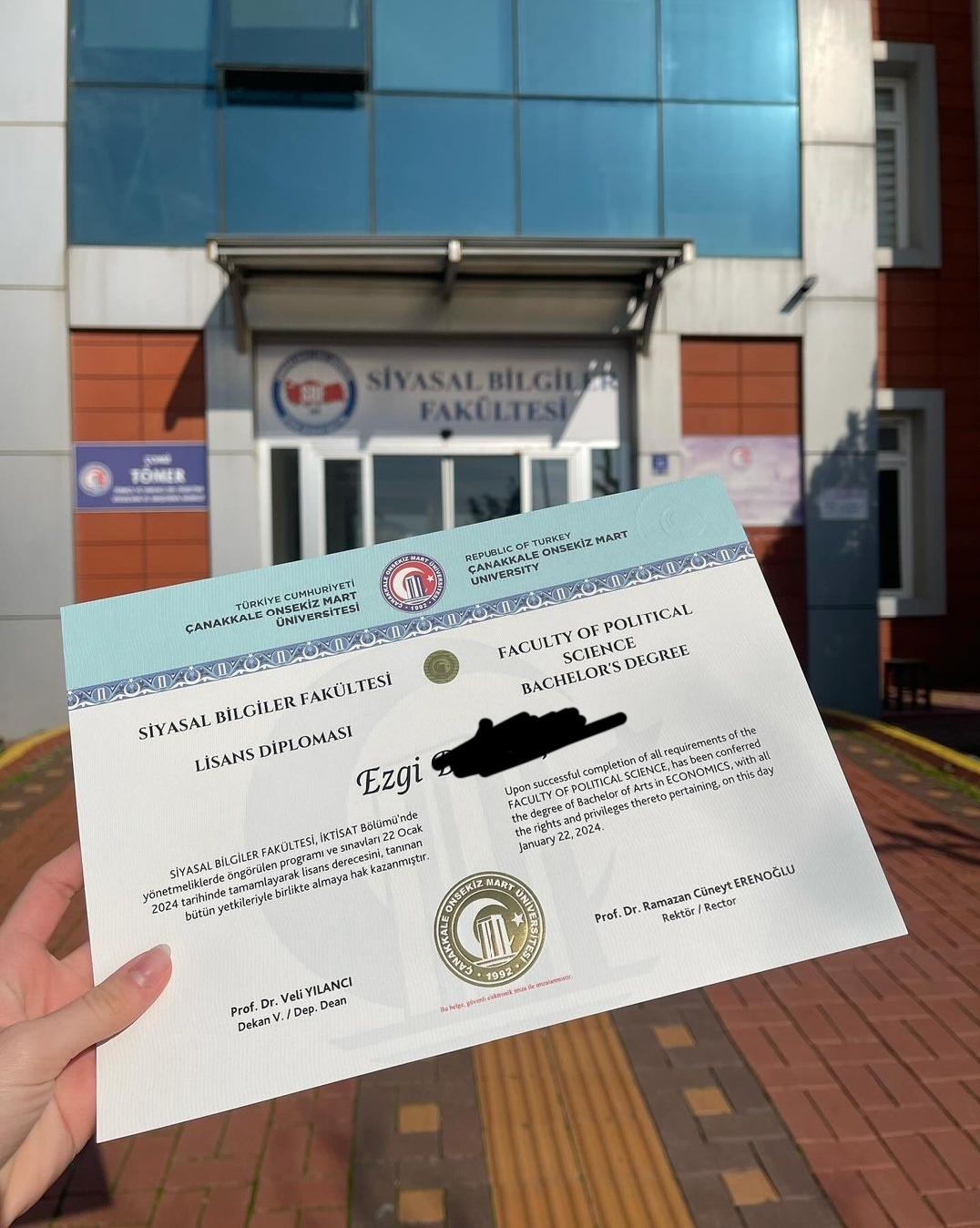 Replika Diploma Diploma Satisi Magduriyeti Parami Geri Verin 2