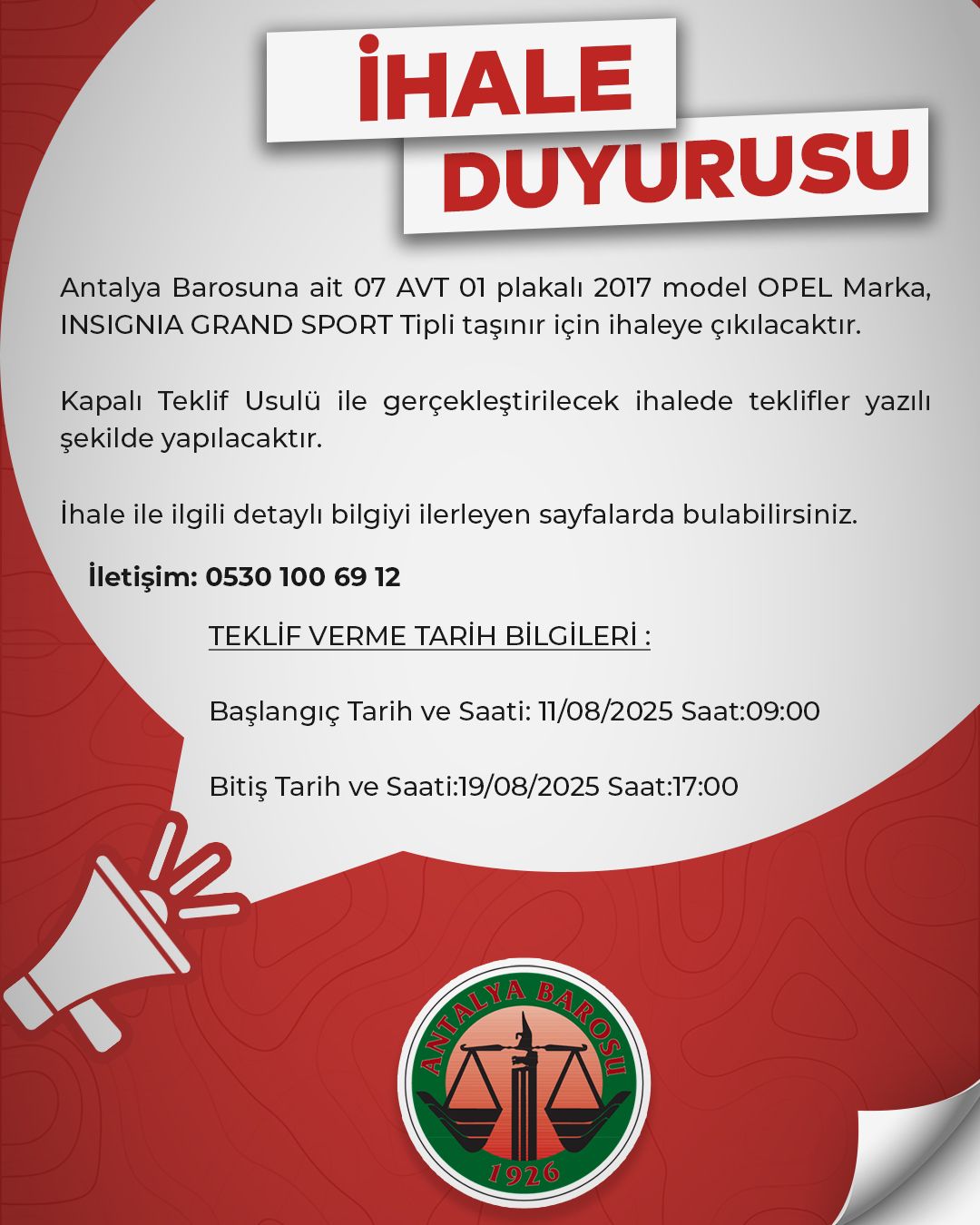 Antalya Barosu Ihale (2)