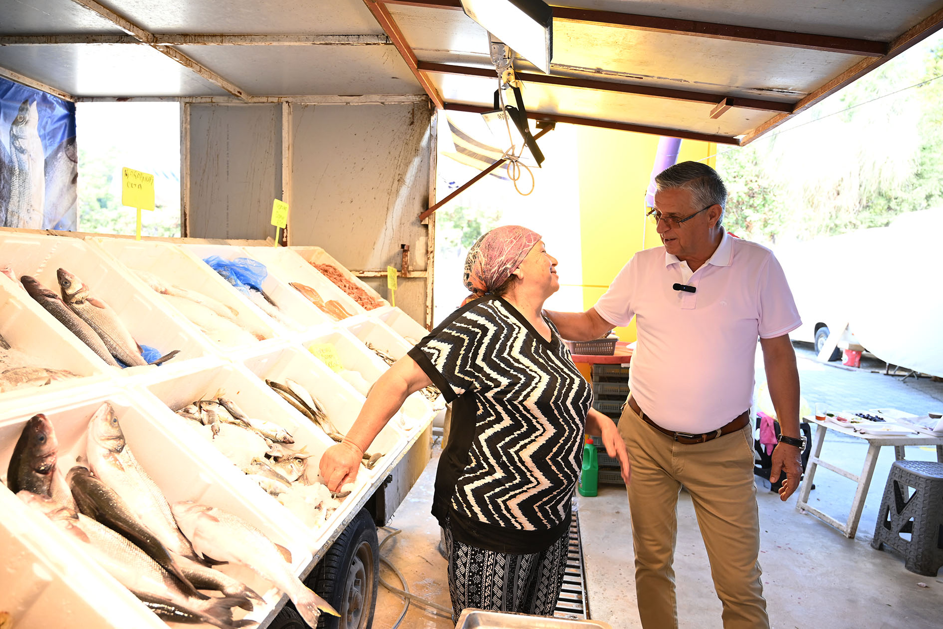 Başkan Topaloğlu’ndan Pazar Esnafına Yeni Yerinde Ziyaret (5)