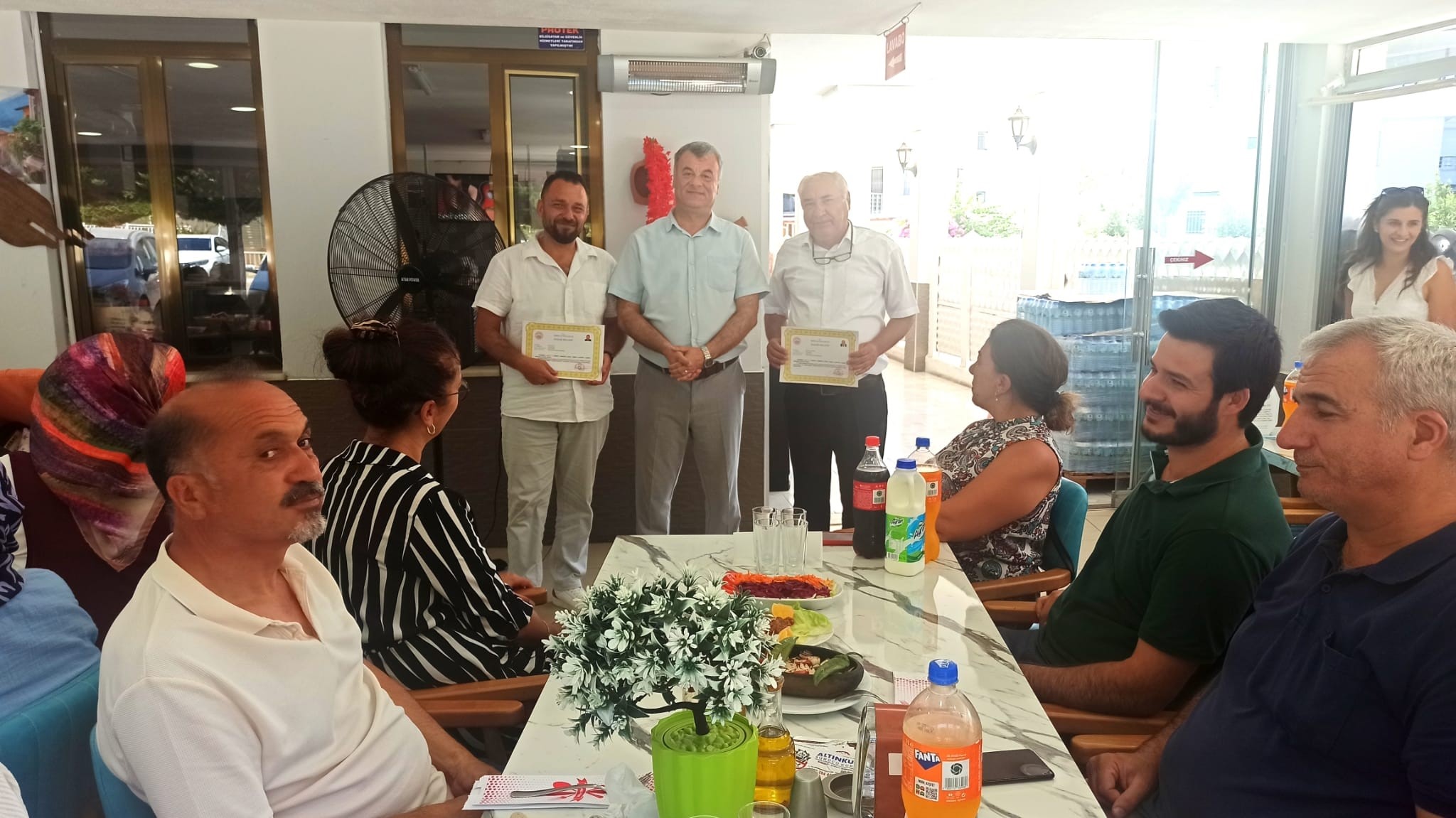 Didim’de Görev Yeri Değişen Şube Müdürlerine Veda Yemeği (1)