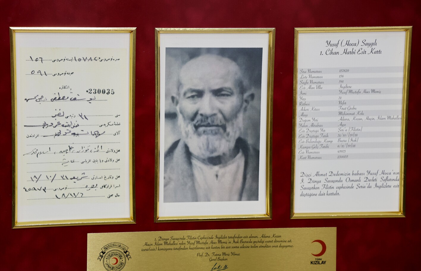 Filistin'de Esir Düşen Dedesinin 107 Yıllık Mektubuna Ulaştı (3)
