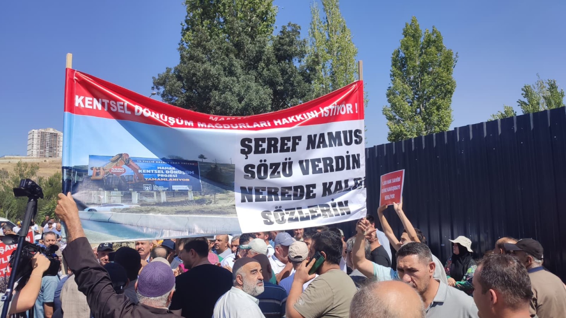 Mamak Kentsel Dönüşüm Mağdurlarından Eylem (1)