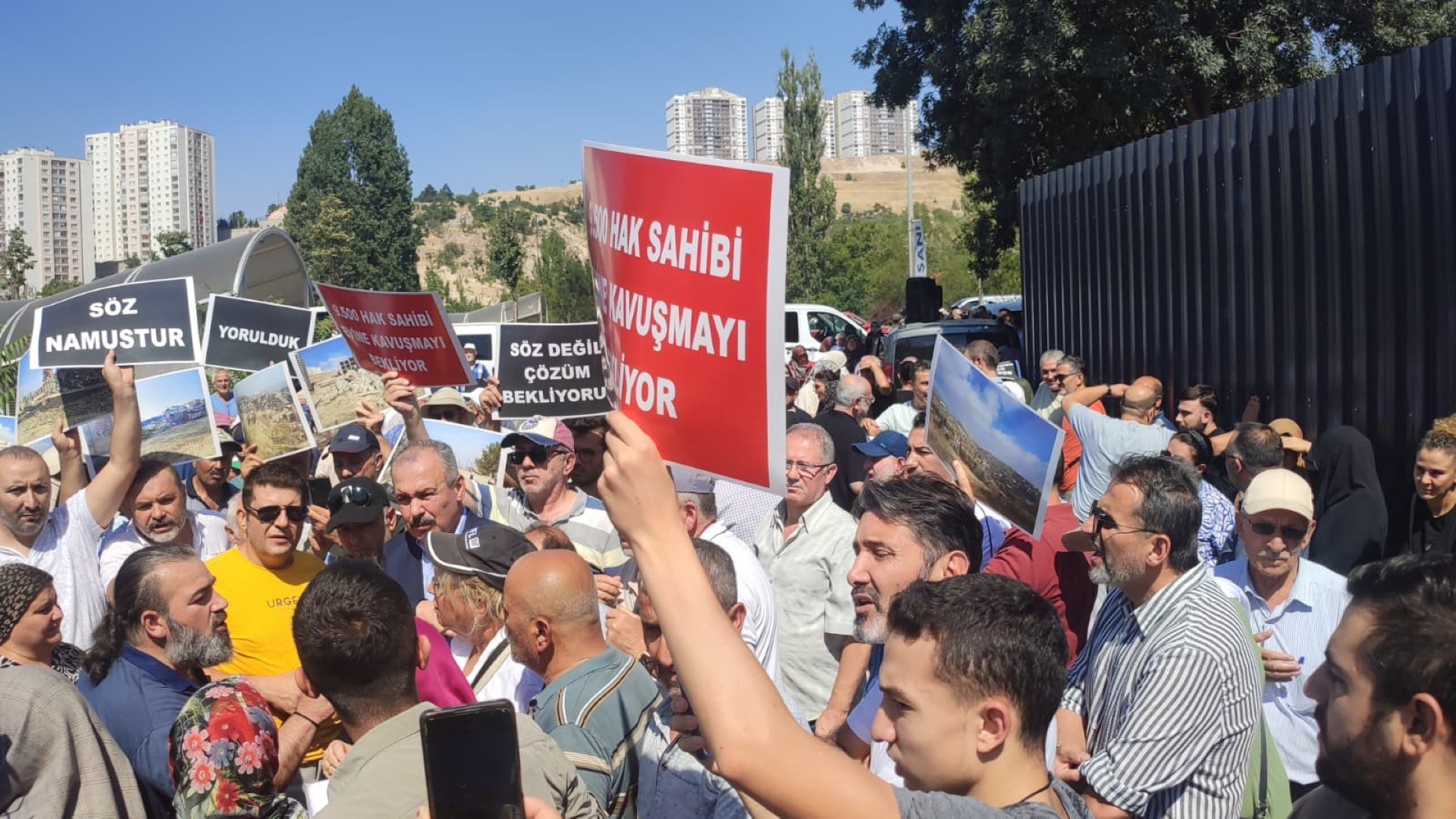Mamak Kentsel Dönüşüm Mağdurlarından Eylem (3)