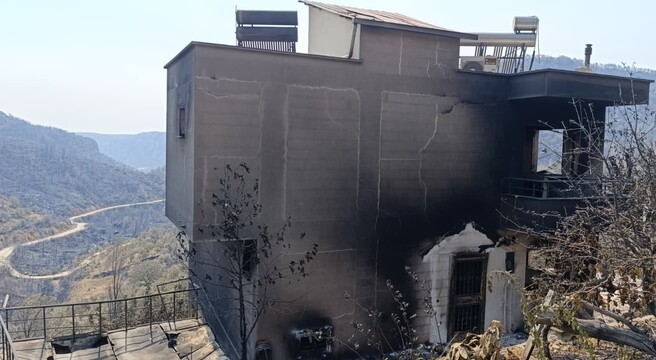 Mersin'de Orman Yangınında Evler Yandı, Hayvanlar Telef Oldu (6)