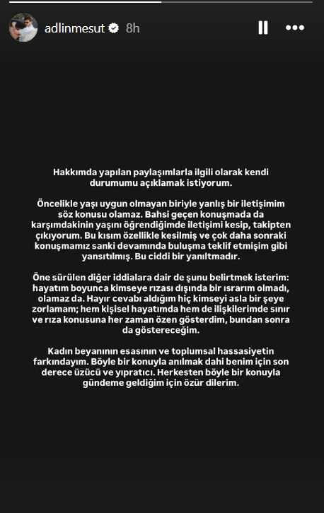 Mesut Adlin Açıklama