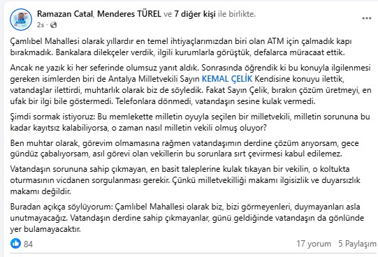 Ramazan Katal Eleştiri
