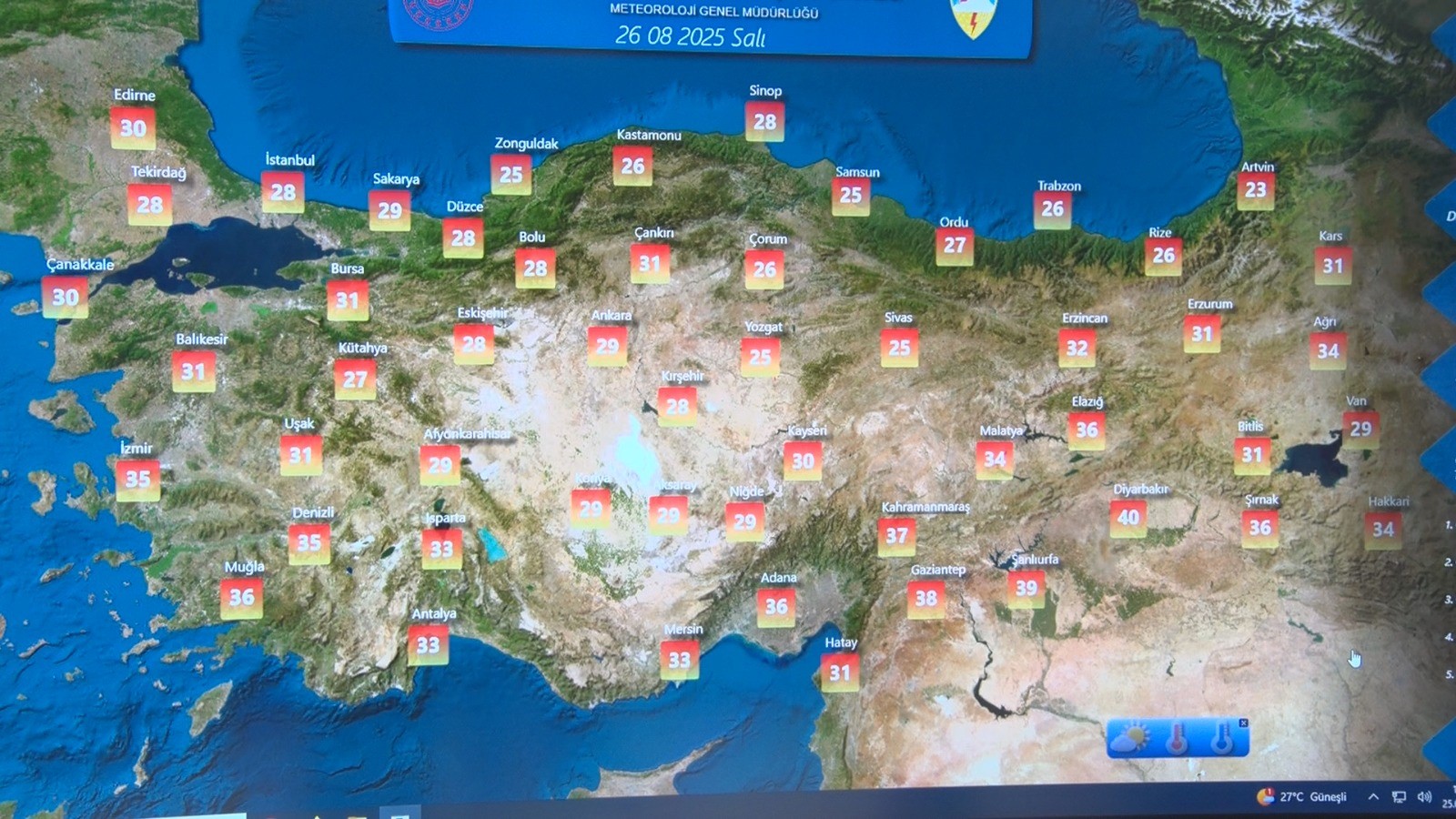Ülke Genelinde Hava Sıcaklıkları Mevsim Normalleri Civarına Düşüyor (2)
