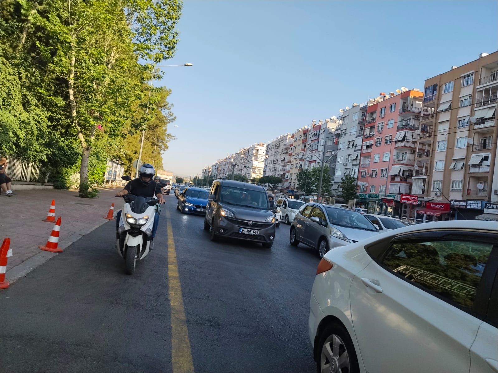 Antalya Da Trafik Yoğunluğu