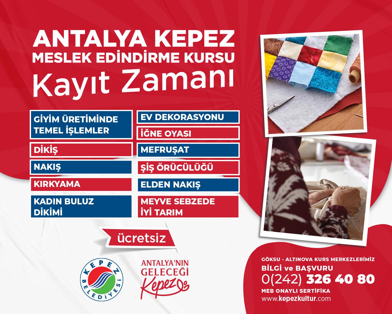 Antalya Kepez Meslek Edindirme Kurslarina Yeni Donem Kayitlari Basladi 2