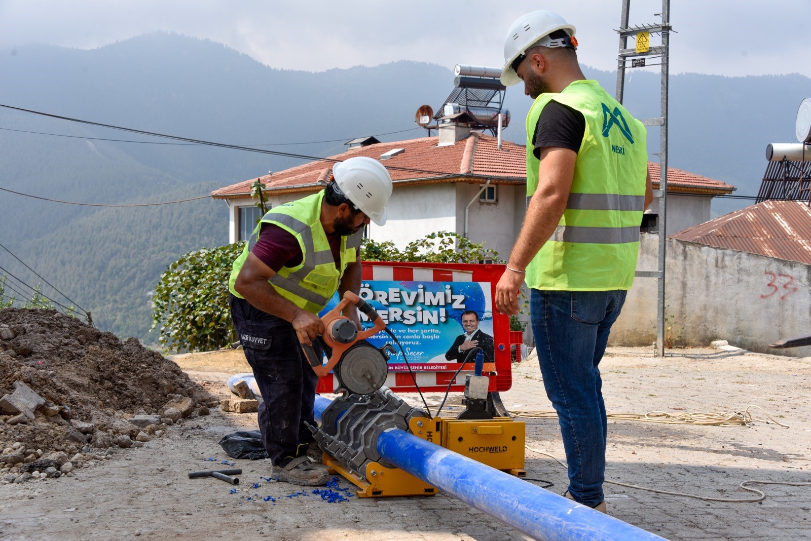 Meski̇, Değirmendere Mahallesi'nin Içme Suyu Hattını Yeniledi (2)