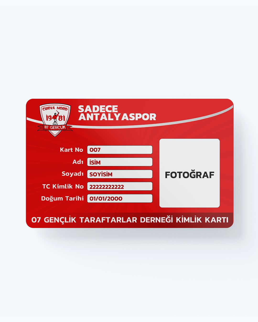 Antalyaspor Taraftar Karti (2)