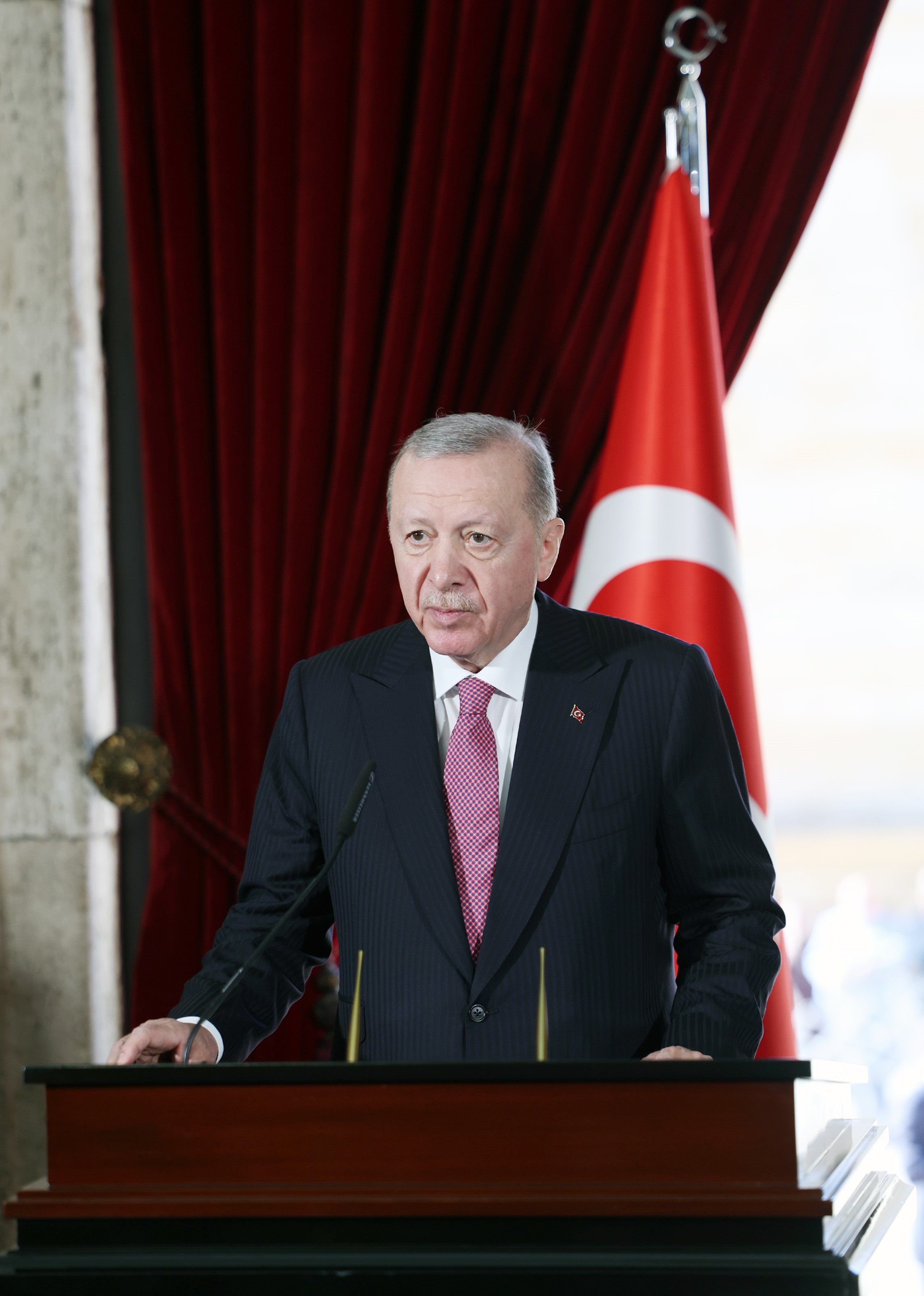 Başkanlığındaki Devlet Erkanı Anıtkabir’i Ziyaret Etti (1)