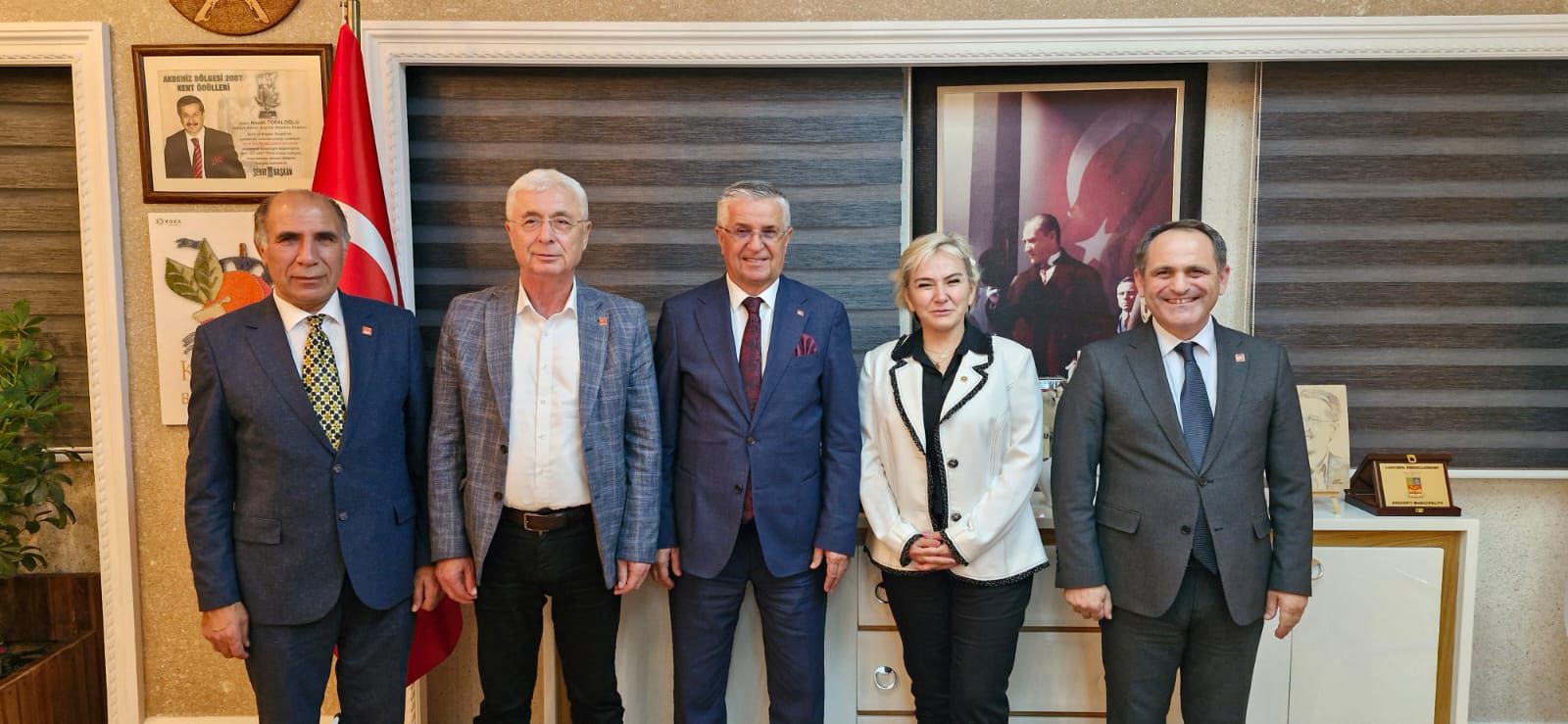 Chp’den Başkan Topaloğlu’na Ziyaret (1)