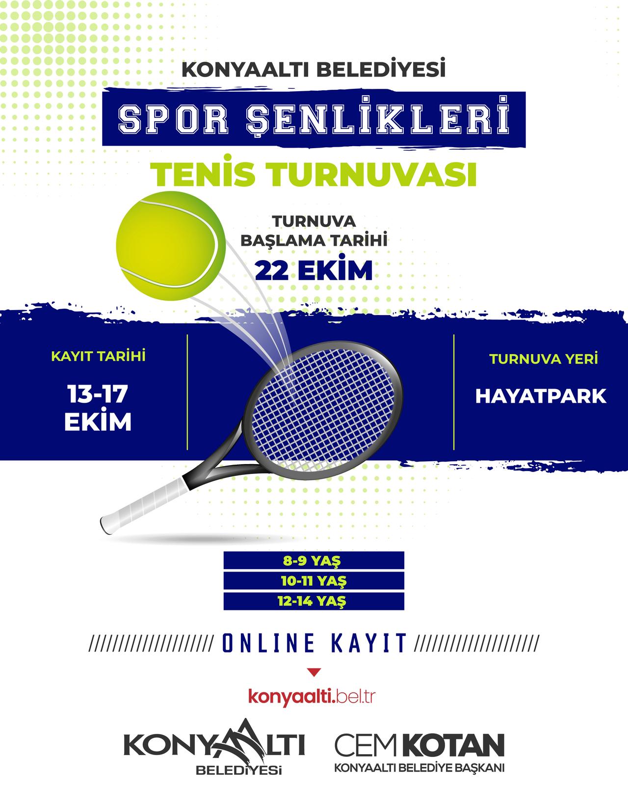 Konyaalti’nda Cumhuri̇yet Bayrami’na Özel Teni̇s Turnuvasi