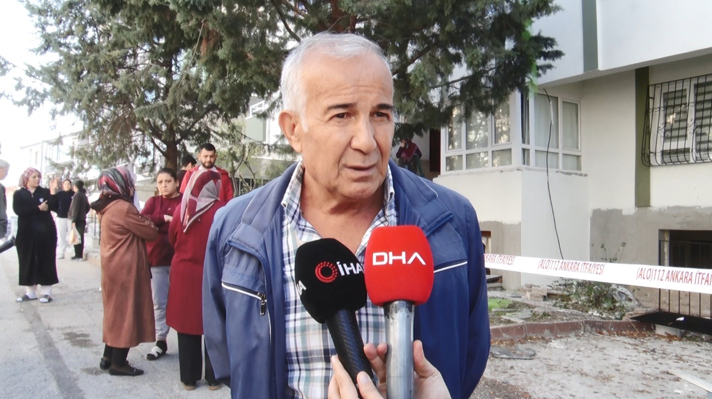 Ankara'da Doğal Gaz Patlaması 1 Yaralı (2)