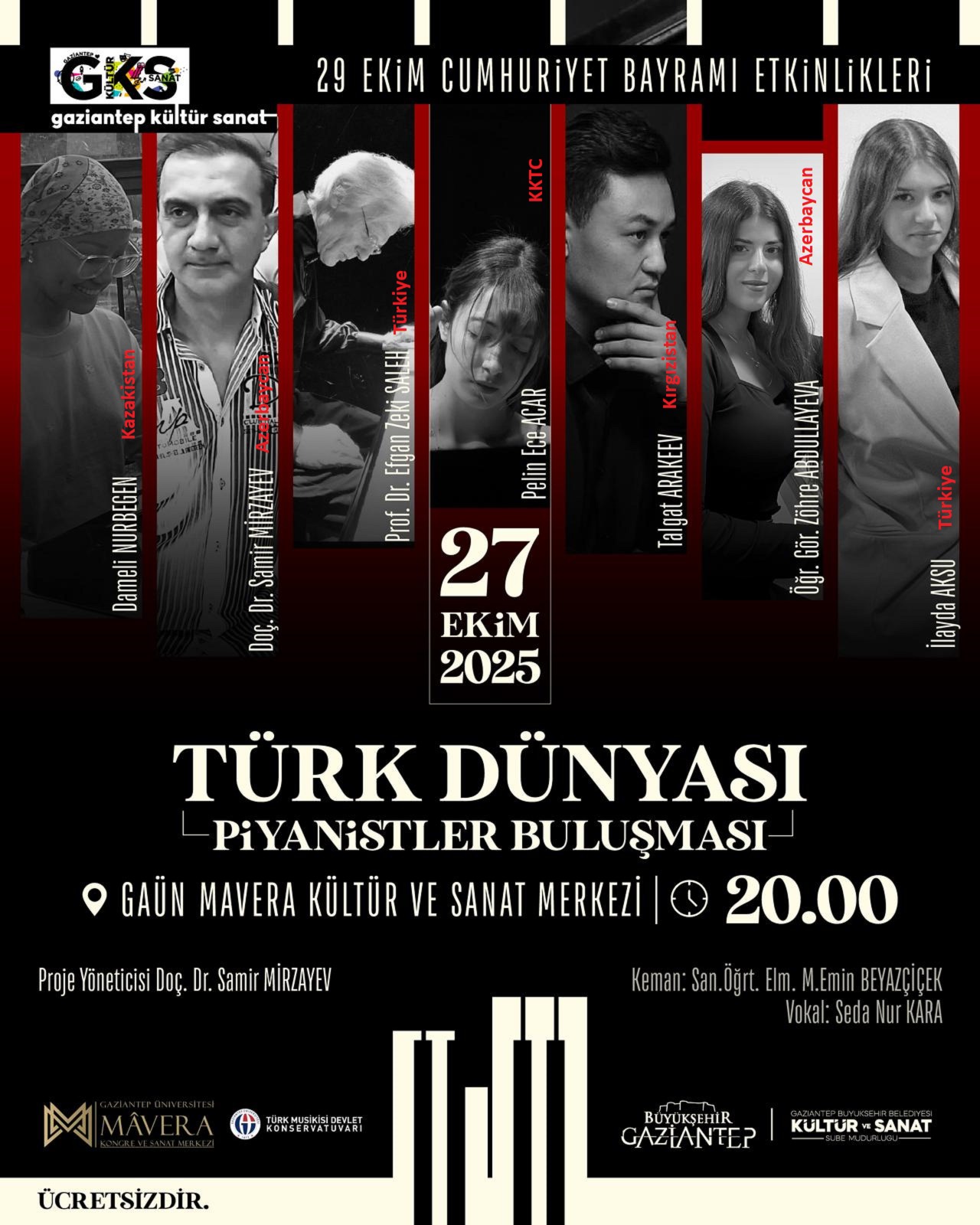 Antalyalı Piyanister Gaziantepte Buluştu (1)