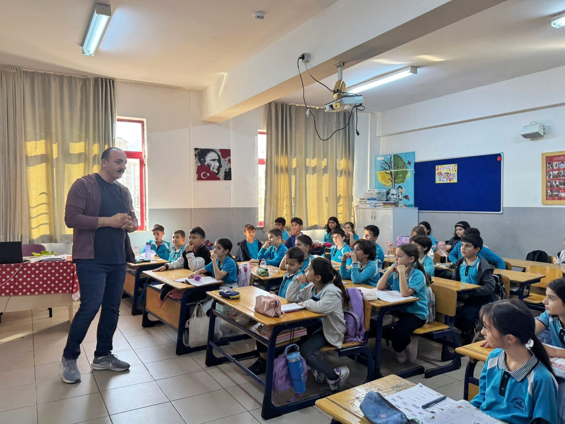 Başkan Kotan İlkokul Zi̇yareti̇nde Öğrenci̇lerle Buluştu (1)