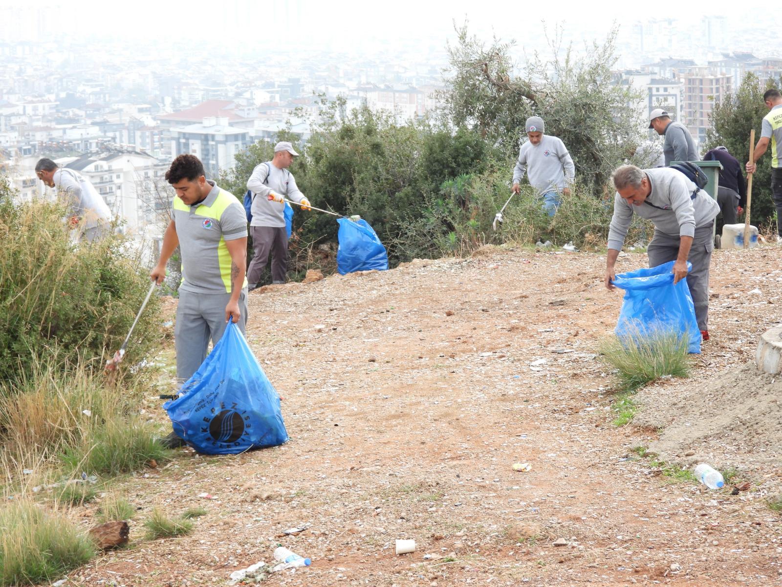 Cankayada Temizlik Seferberligi 80 Cuval Cop Toplandi 7