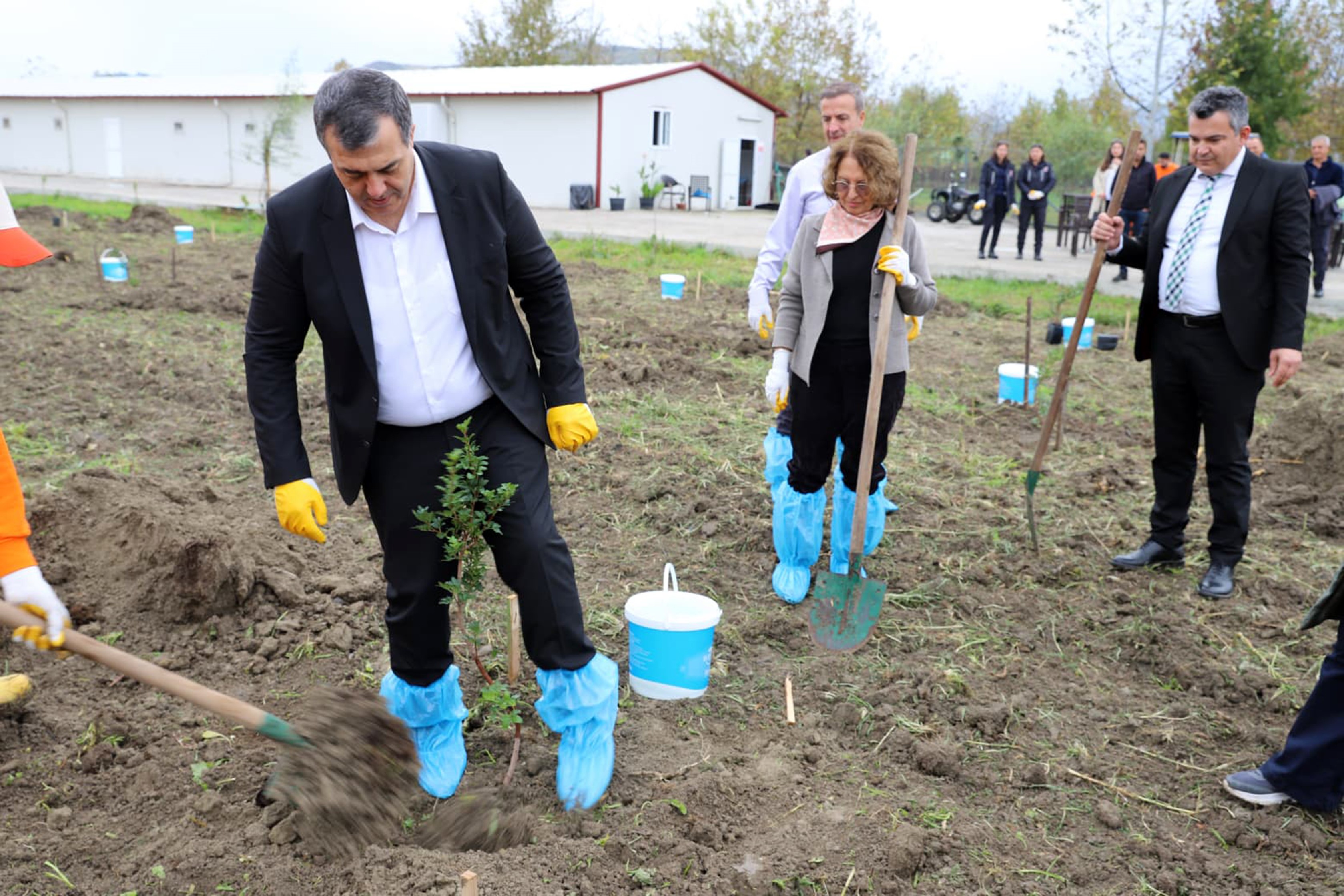 Dalaman Açık Ceza İnfaz Kurumunda 10 Dekar Alana Sakız Ağacı Fidanı Dikildi (1)