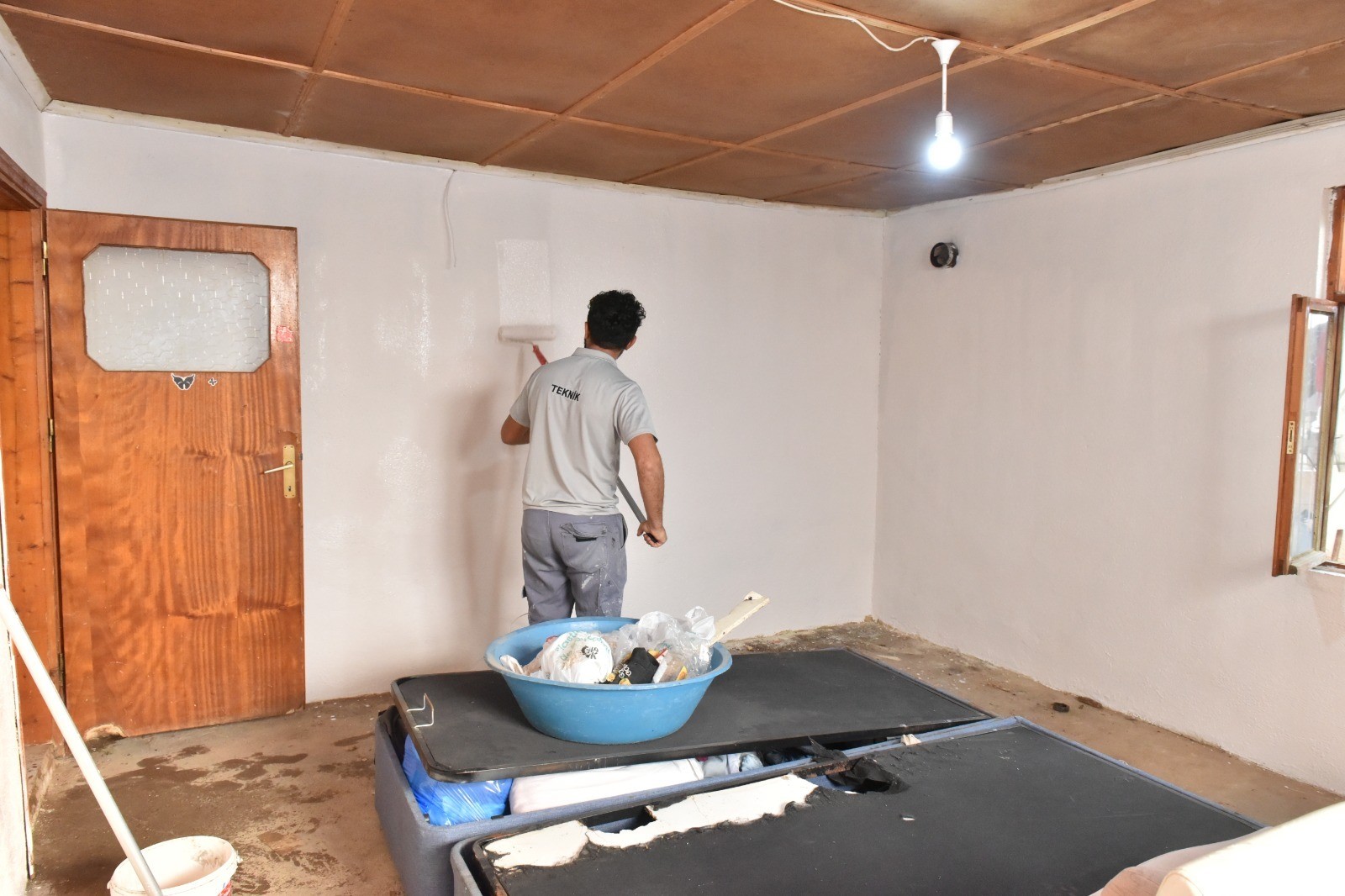 Evi Yanan Ailenin Talebine Başkan Kocagöz'den Yardım Eli (4)