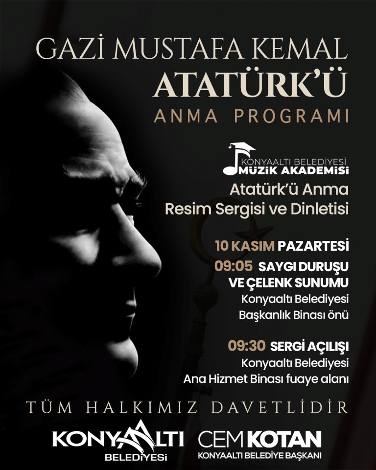 Konyaalti’nda Atatürk’ü Anma Programi Düzenlenecek (2)