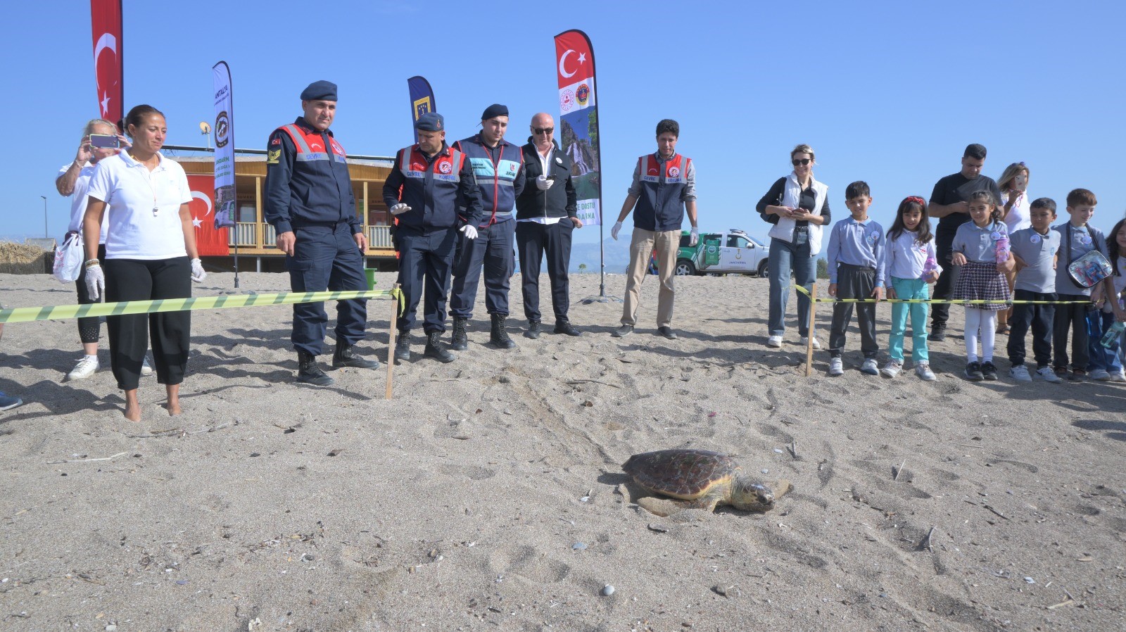 Tedavisi Tamamlanan Caretta Caretta Denizin Maviliğine Kulaç Açtı (1)